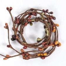 1.5 IN CANDLE RING;  BURNT ORANGE, MUSTARD,  MIX, 96 BERRIES