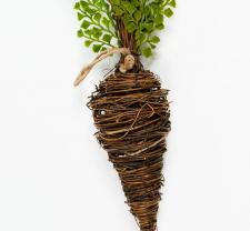 SMALL TWIG CARROT WITH GREENERY; 18 IN